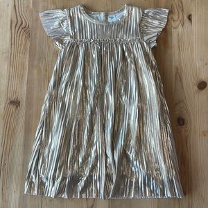 Gold 4T Holiday Dress New without tags.
